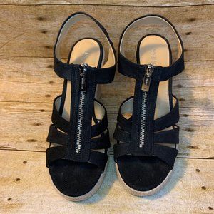 Michael Kors Berkley Zip Wedge Sandals